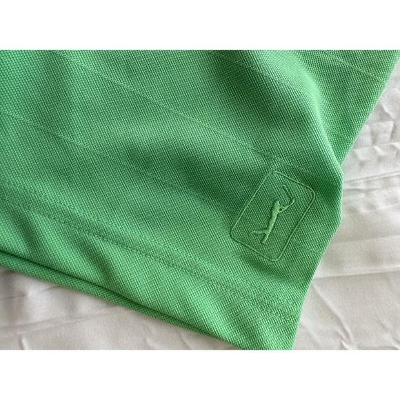 NWT PGA Tour Golf Polo Shirt Men Spring Green Moisture Wicking Stretch Size L - Picture 2 of 10
